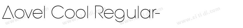 Aovel Cool Regular字体转换